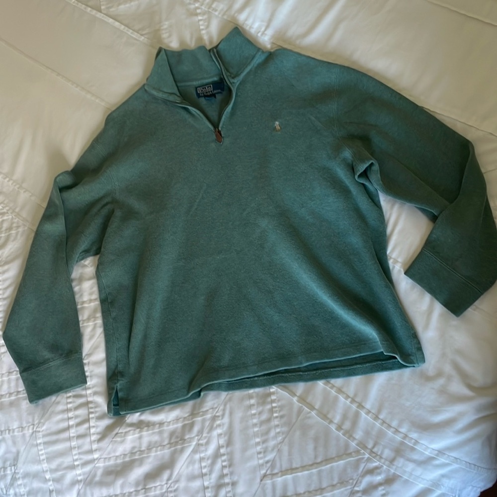 Ralph Lauren 1/4 zip cotton sweater